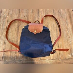 Navy Longchamp Backpack